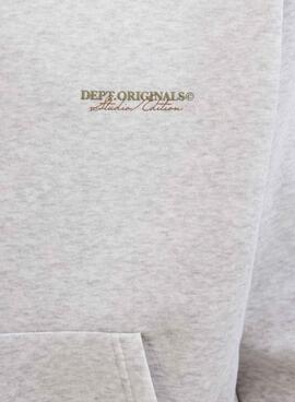 Sweatshirt Jack and Jones Islington blanc pour homme.