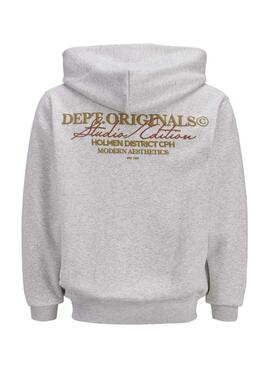 Sweatshirt Jack and Jones Islington blanc pour homme.