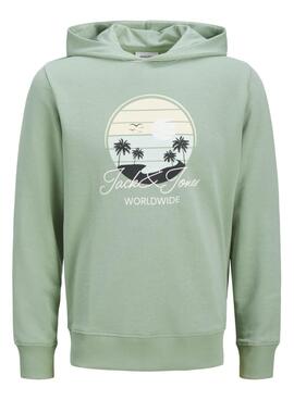 Sweatshirt Jack and Jones Palm vert pour homme