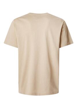 T-shirt Pepe Jeans Dalter beige pour homme