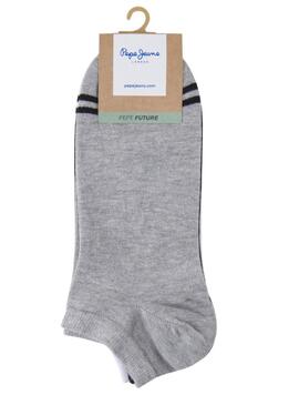 Chaussettes de cheville tricolores Pepe Jeans pour hommes.