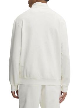 Sweat à capuche Tommy Jeans Patch Logo beige pour homme