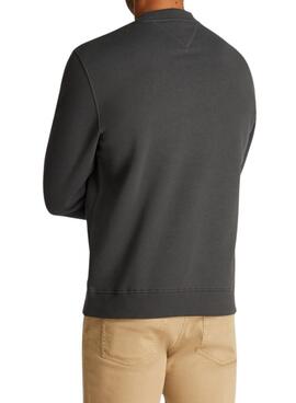 Sweatshirt Tommy Jeans Linear noir pour homme