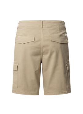 Bermuda Pepe Jeans Seasonal Cargo beige pour homme