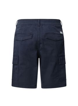 Short cargo saisonnier bleu marine pour homme Pepe Jeans Bermuda.