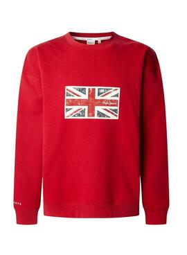Sweatshirt Pepe Jeans Union rouge pour homme