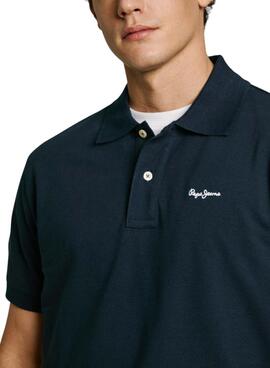 Polo Pepe Jeans Essential marine pour homme