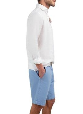 Chemise Le Ganso en lin blanc pour homme