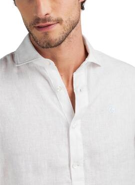 Chemise Le Ganso en lin blanc pour homme