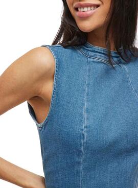 Robe en jean Vila Viwinona midi pour femme