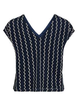 Top Vila Viellen bleu pour femme