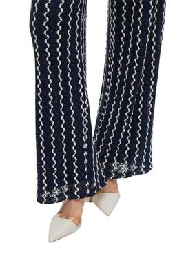 Pantalons Vila Viellen bleu pour femme