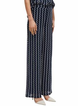 Pantalons Vila Viellen bleu pour femme