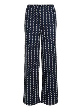 Pantalons Vila Viellen bleu pour femme