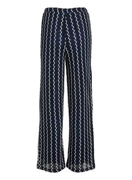 Pantalons Vila Viellen bleu pour femme