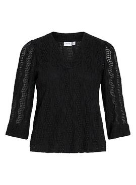 Blouse Vila Vilumena noire pour femme