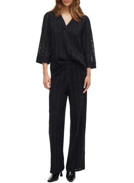 Blouse Vila Vilumena noire pour femme