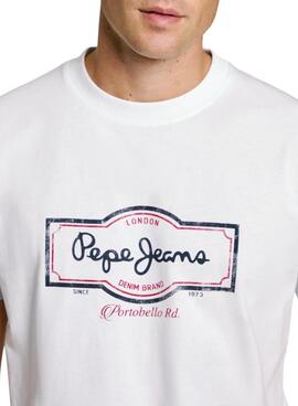 T-shirt Pepe Jeans Daxton blanc pour homme