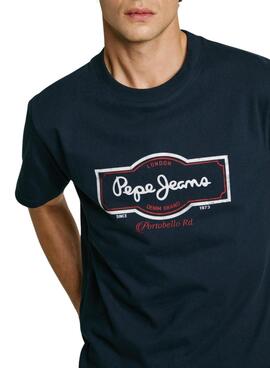 T-shirt Pepe Jeans Daxton marine pour homme