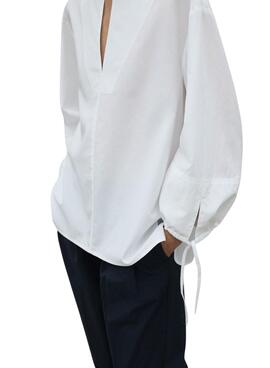 Chemise Ecoalf Jena blanche pour femme