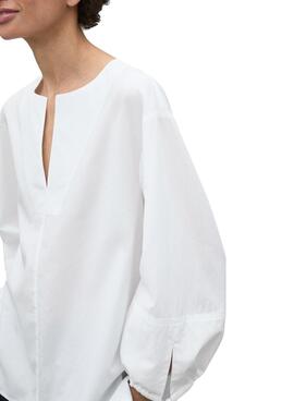 Chemise Ecoalf Jena blanche pour femme