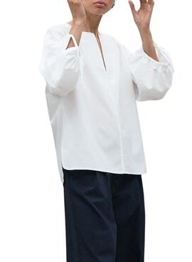 Chemise Ecoalf Jena blanche pour femme