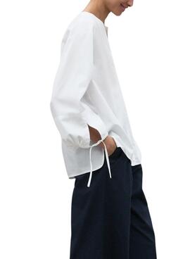 Chemise Ecoalf Jena blanche pour femme