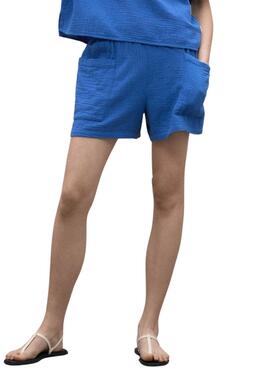 Short Ecoalf Yera bleu pour femme