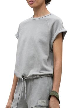 Sweatshirt Ecoalf Reine gris pour femme