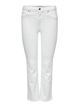 Pantalon en jean blanc Only Kenya pour femme