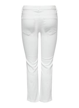 Pantalon en jean blanc Only Kenya pour femme
