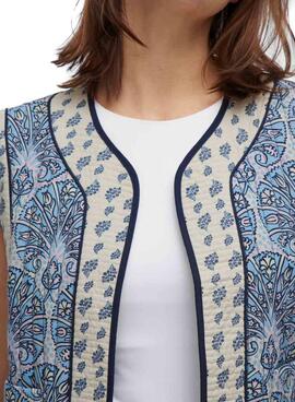 Veste Vila Delphine bleue pour femme