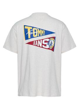 Maillot Tommy Jeans Tiger beige pour homme