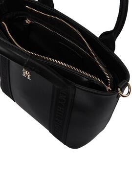 Sac à main Tommy Hilfiger Logotape Mini noir pour femme