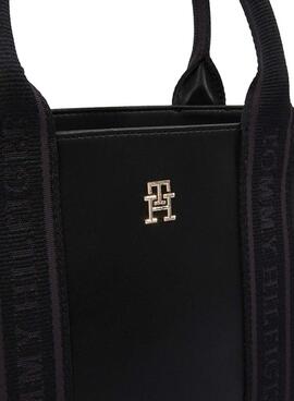 Sac à main Tommy Hilfiger Logotape Mini noir pour femme