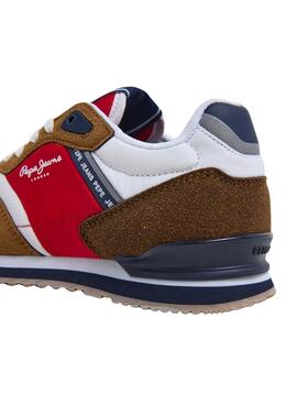 Chaussures Pepe Jeans London Life rouge pour enfant