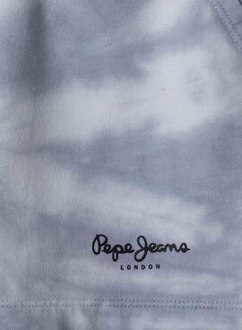 Shorts Pepe Jeans Amber bleus et blancs pour fille