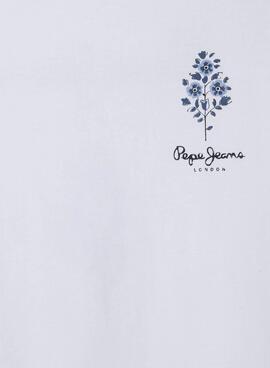 T-shirt Pepe Jeans Nova blanc pour fille