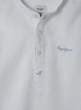 T-shirt Pepe Jeans Chamber blanc pour enfant