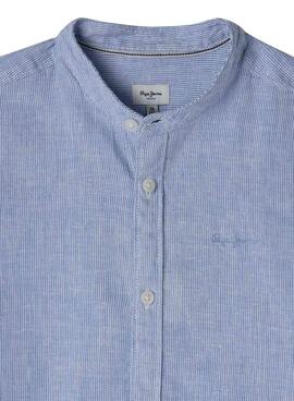 Chemise Pepe Jeans Chestley bleue pour garçon