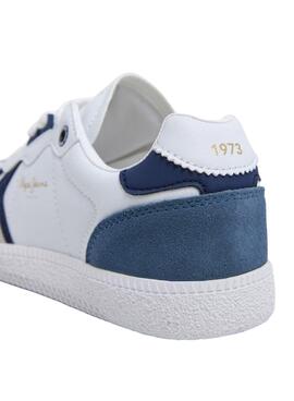 Chaussures Pepe Jeans Ball Retro blanches pour enfant