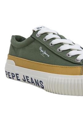 Chaussures Pepe Jeans Ben vertes pour garçon