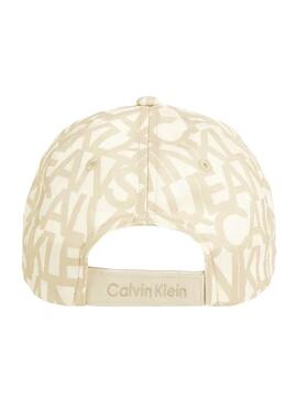 Casquette Calvin Klein Monologue beige pour fille