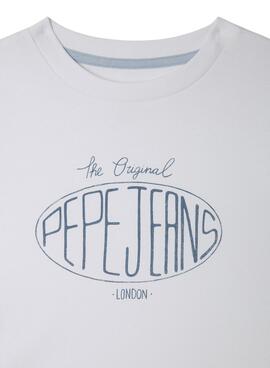 T-shirt Pepe Jeans Dalon blanc pour garçon