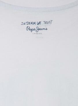 T-shirt Pepe Jeans Dalon blanc pour garçon