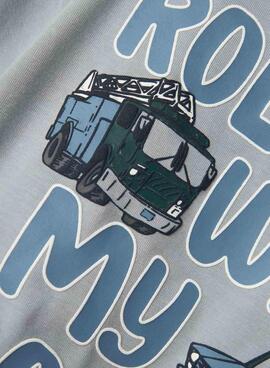 T-shirt Name It Drew gris pour garçon