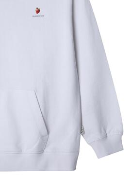Sweat Pepe Jeans Carol blanc pour fille.