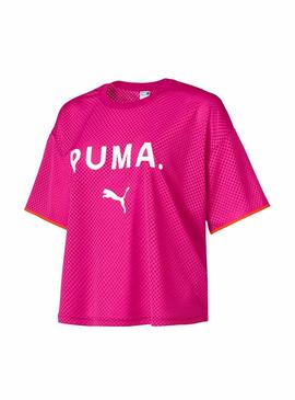 T-Shirt Puma Chase Maille Rose Femme