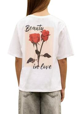 T-shirt Name It Delik blanc pour fille