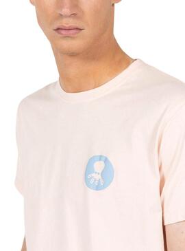 T-shirt El Pulpo Texte Hawaii Beige Pour Homme